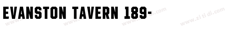 Evanston Tavern 189字体转换
